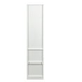 thumbnail image 5 of Elegant White Storage Cabinet with Glass Doors, Modern 3-Drawer Organizer with Aluminum Frame, Spacious Vertical Storage for Kitchen, Living Room, Bedroom, 5 of 13