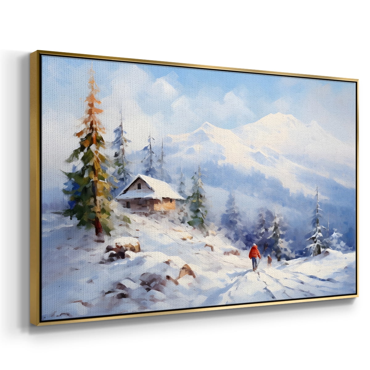 Vintage Landscape-CCXXIII By Wexford Home Framed in Gold Wood Gallery Wrapped Canvas 17 in. x 25 in.