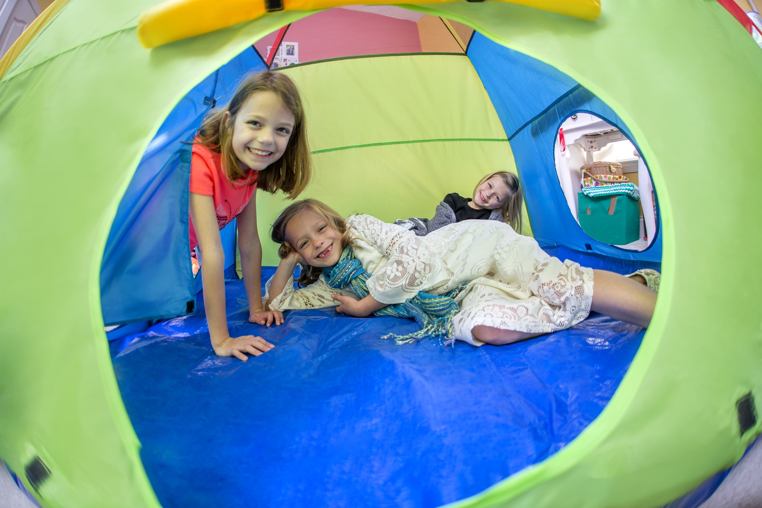 kiddey children's dual play tent with tunnel