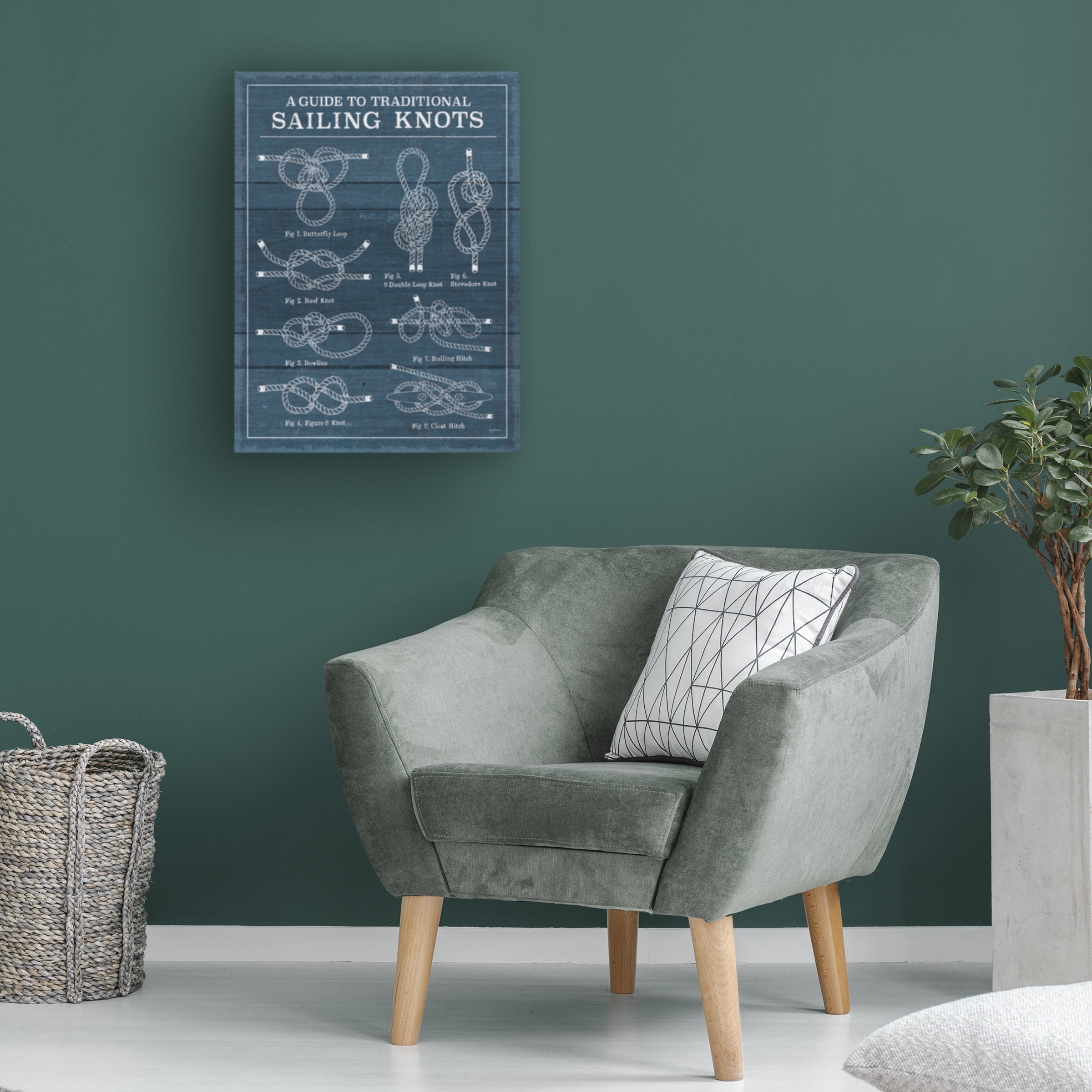 Mary Urban 'Vintage Sailing Knots I' Canvas Art