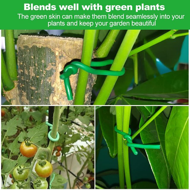 2 uds. De alambre de jardín, 2,8 MM x 10M, corbata para plantas, corbata de estaca suave, alambre verde para jardinería, corbatas para jardín para ligaduras, corbatas para árboles con cubierta de goma, corbata para plantas XianweiShao 8390612668272