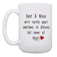 thumbnail image 2 of ThisWear Best Gifts for Aunts Aunt & Niece Rarely Apart Funny Aunt Gift Set 2 Pack 15oz Coffee Mugs, 2 of 4