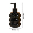 thumbnail image 3 of Dispensador de jabón de vidrio recargable con bomba para jabón líquido de manos, champú, loción, decoración de baño y cocina, 17x8x8 cm, blanco, negro, amarillo., 3 of 6
