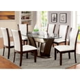 thumbnail image 3 of Furniture of America Longbotton Upholstered Dining Chairs - Set of 2, White, 3 of 7