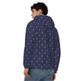 thumbnail image 4 of Honeii Anchors Heart Blue Print Hoodies for Men, Pullover & Full Zip, Breathable Zip up Hoodie, Sweatshirt-Medium, 4 of 5