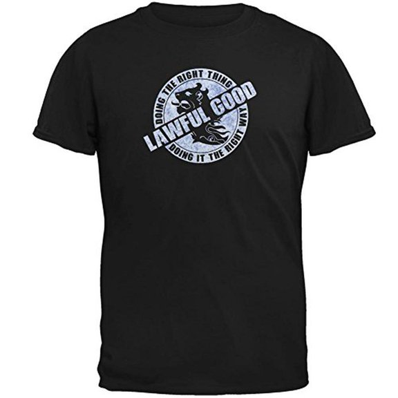 Alignment Lawful Good Mens T Shirt Black MD