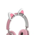 thumbnail image 2 of Cute Pink Headphones Accessories Cats Ear Suitable for Headphone Gaming Headsets Attachment Stereo Headset Decoration, 2 of 8
