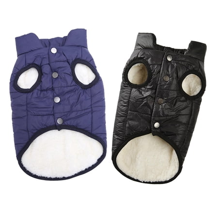 idealhome2016 Lightweight Vest for Pets Waistcoat Dogs Winter Coat Dog Winter Black and Blue
