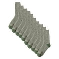 thumbnail image 2 of Gapacks Men's Cotton Crew Socks - Army Green, 5 Pack, One Size Fits All, Breathable, Comfortable, Durable, Value Pack for Daily Use & Travel, 2 of 3