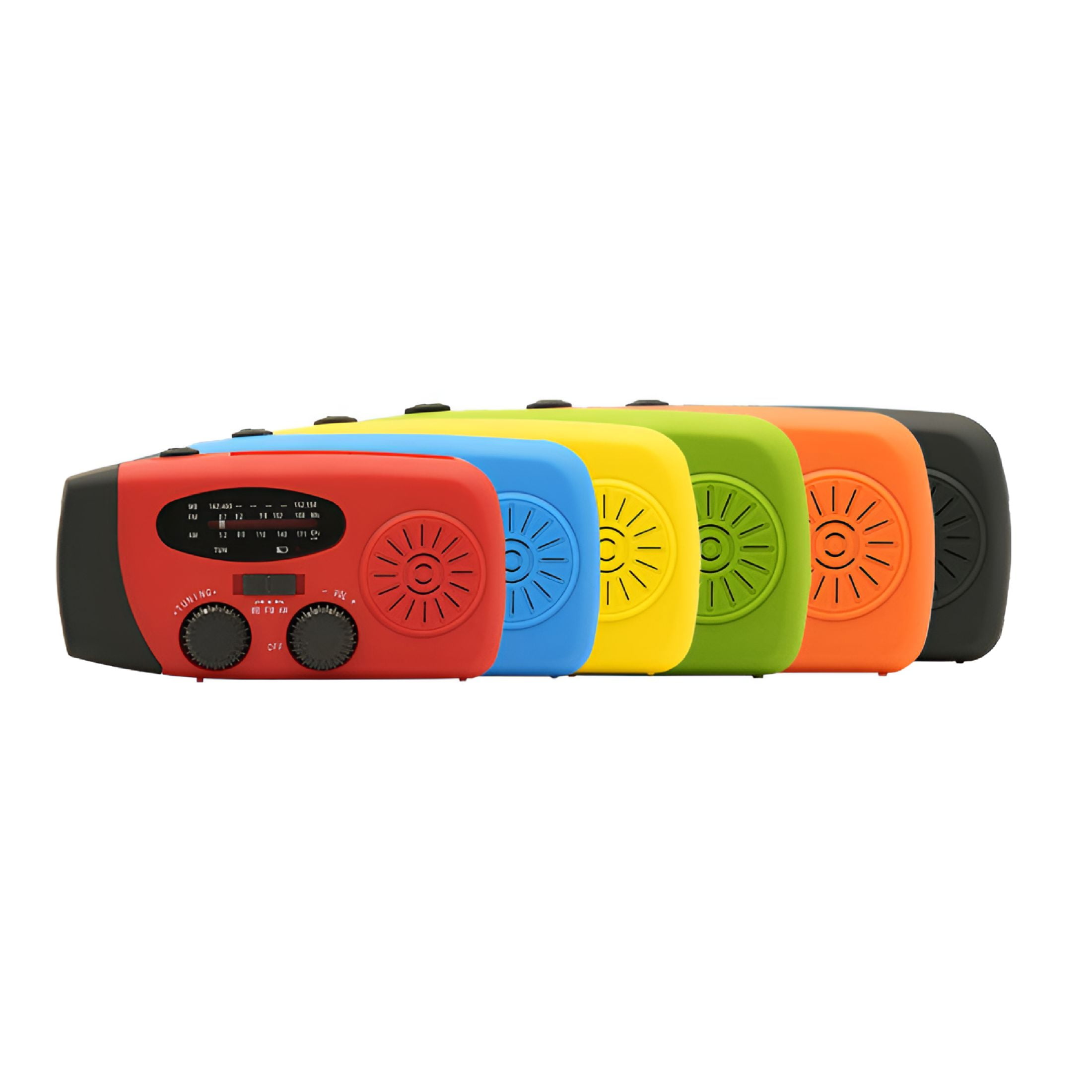 GJX 2026 New Emergency Hand Crank Radio with Led Flashlight for Emergency,Am/Fm Noaa Portable Weather Radio with 2000Mah Power Bank Phone Charger,Usb Charged&Solar Power for Camping,Emergency
