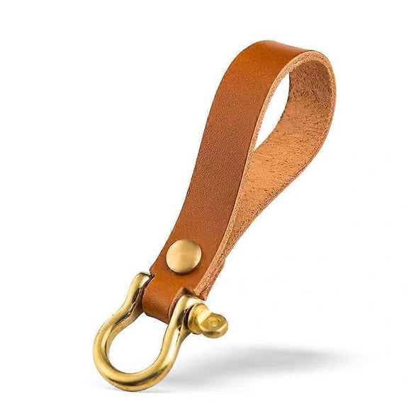 Genuine Leather Keychain , Durable Anti-Lost Keychain,for Adult