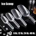 thumbnail image 3 of 3PCS Clear Plastic Ice Scoop, ALEC Ice Scoop, Kitchen Scoop for Ice Bucket Ice, Popcorn, Coffee Beans, Flour (6oz), 3 of 8