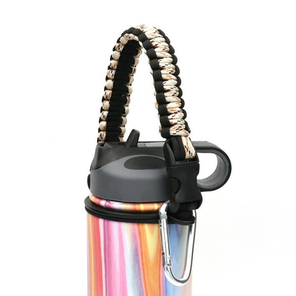 LULULION Outdoor Water Bottle Rope Violet Portable Travel Sports Tote Kettle Strap