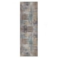 thumbnail image 3 of Superior Ara Patchwork Non-Slip Washable Indoor Runner Rug, 2' 7" x 12', Taupe, 3 of 11