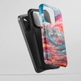 thumbnail image 3 of Mountain Landscape For All iPhone Series Tough Phone Case Abstract Art Vibrant Multi-color, 3 of 7