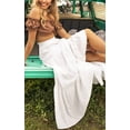 thumbnail image 2 of Annebouti Falda larga de mujer blanca con cintura elástica Boho Primavera Verano una línea de playa con gradas Maxi falda 2024, 2 of 4