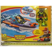 Rescue Heroes - Quick Response Speedboat Turns Into Hydrofoil with Gil Gripper Action Figure