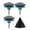 Light blue, variant on Lawn Mower Blade Sharpener, Drill Mount Grinding Wheel Tool for Power Drill Sharpening