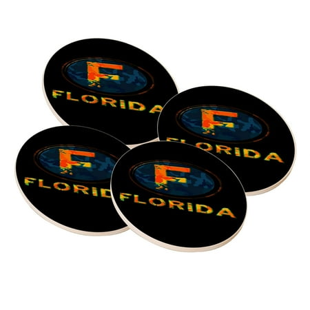 

KuzmarK Sandstone Drink Coaster (set of 4) - Florida Camouflage