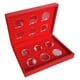 thumbnail image 1 of Monedero vintage de con estuche portamonedas para monedas conmemorativas de 27 mm, 1 of 9