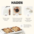 thumbnail image 3 of Haden Heritage 4 Slice Wide Toaster & Electric Water Kettle, Ivory & Copper, 3 of 10