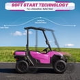 thumbnail image 6 of Wisairt 24V Kids Golf Cart, 4WD 2-Seater Electric Ride On Car for Big Kids, 4×200W Motors, Ages 3-8, Remote Control, Detachable Awning, Electric Dump Bed & Shovel, Pink, 6 of 12