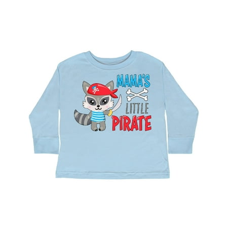 

Inktastic Mama s Little Pirate Cute Raccoon with Sword Gift Toddler Boy or Toddler Girl Long Sleeve T-Shirt