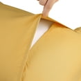 thumbnail image 3 of Unique Bargains Polyester Wrinkle Resistant Pillow Shams Set of 2 with Envelope Closure Queen Yellow, 3 of 7