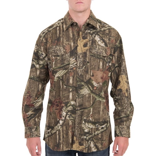 Realtree and Men's Brushed Cotton Camo Flannel Top - Walmart.com