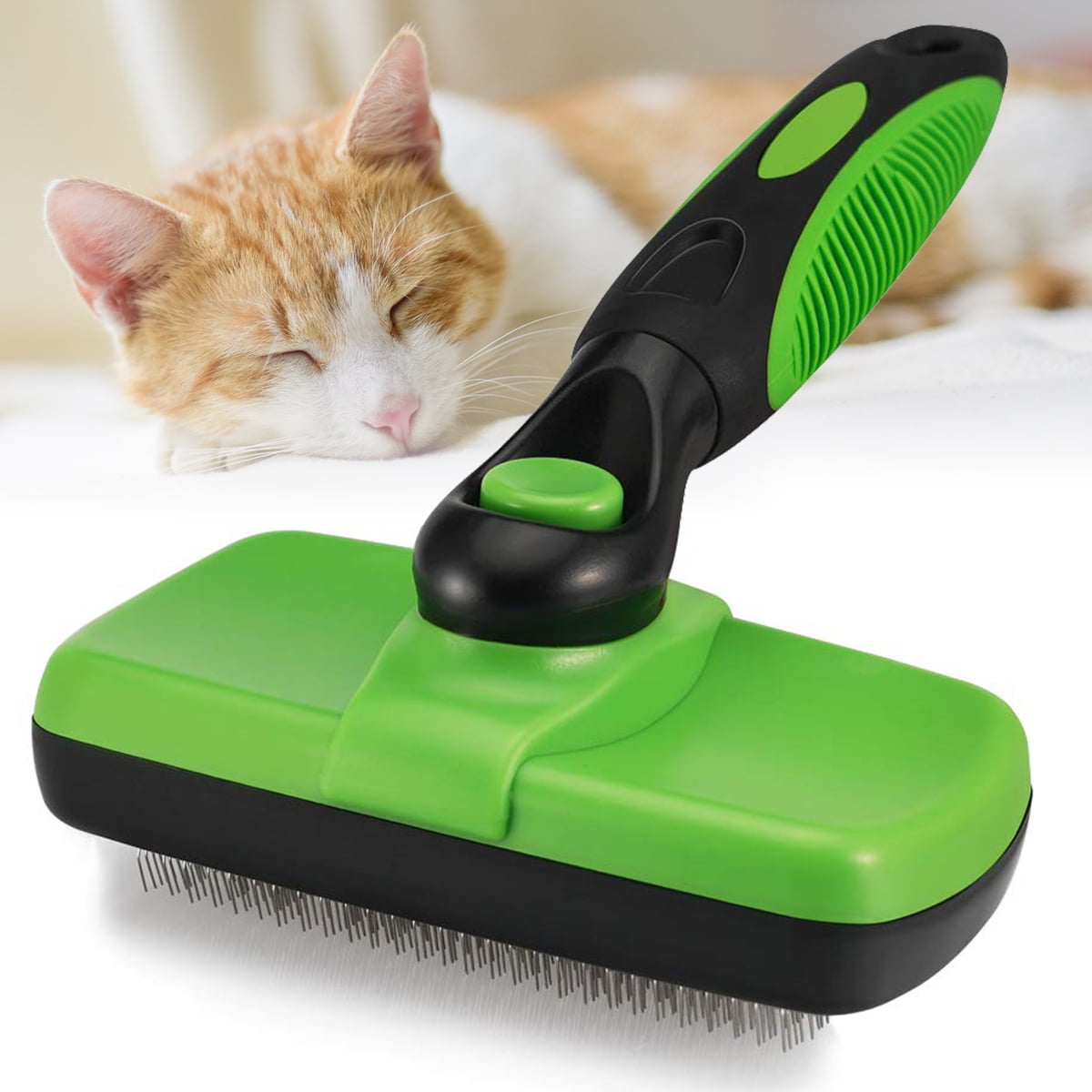 Harupink Pet Grooming Brush For Long Haired & Short Hair Self-Cleaning Dogs  Grooming Brush With Non-Slip Handle Smart Slicker Cat Grooming Brush Hair  Grooming Tools For Dogs And Cats - Walmart.com