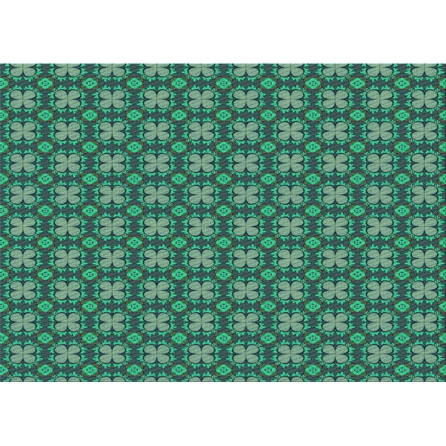 Ahgly Company Tapis Rectangulaire Lavable en Machine Intérieur Transitionnel Vert Menthe, 2 Pieds x 4 Pieds