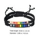thumbnail image 3 of 1 par de cuerdas manuales de nylon amantes ajustables pulseras de brazaletes de arco iris pulseras, 3 of 5