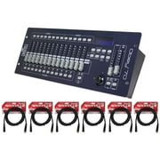 New! Chauvet DJ OBEY 70 Light/Fog DMX Lighting Controller+(6) 10 ft. DMX Cables