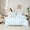 Blue White, variant on jejeloiu Modern Grid Bedding Comforter Set 7-Piece,Abstract Geometric Geometric King Bedding Sets,Black White Bed Sheets,Breathable Bedroom Decor Reversible