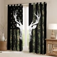 thumbnail image 2 of Castle Fairy Safari Deer Curtains Pack of 2 (42x84 Each),USA Flag Curtains Blackout, 2 of 6