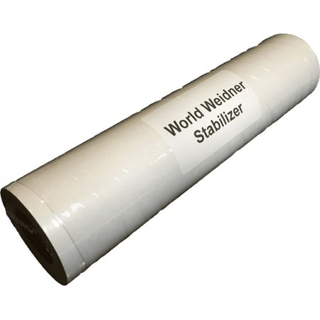 World Weidner Peel N Stick Self-Adhesive Sticky Tear Away Machine Embroidery Stabilizer Backing Medium Weight 6 Inch x 10 Yard Roll