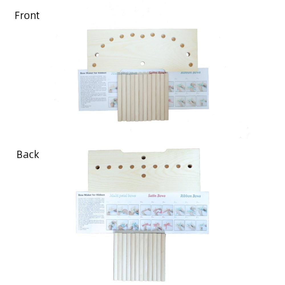 Tukinala Bow Maker for Ribbon for Wreaths Ribbon Maker Wooden Bow