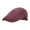 Red, variant on Unisex Newsboy Cap Solid Flat Hat Work Cap Plain Sunshade Cap Climbing Outdoors Autumn Winter Cap