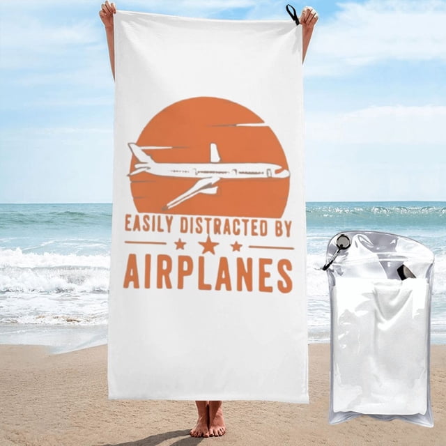 Toalla de playa con pilotos mirando hacia abajo, toallas de baño de microfibra, manta de playa suave para desfiles, natación, yoga, mujeres y hombres