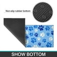 thumbnail image 6 of Blue Dog Paw Footprint Kitchen Rugs Sets Of 2,Anti Fatigue Kitchen Mat Rugs Non Slip Washable,Decorative Kitchen Floor Mats for Kitchen,Sink,Laundry,17"x30"+17"x47", 6 of 7