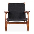thumbnail image 3 of Heavenly Collection Rattan Weave Black Lounge Chair, 3 of 4