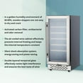 thumbnail image 7 of Seetaras Wine Refrigerator,28 bottles Capacity, Free Standing Fridge with 41-65°F Digital Temperature Control, LED Touch, Glass Door, 7 of 7