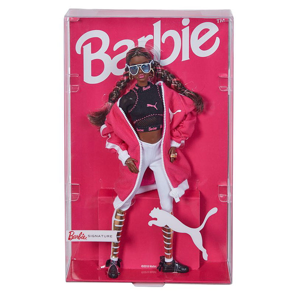 Londres Resistencia Fiordo Barbie Signature 50th Anniversary PUMA Suede Sneaker Collector Made to Move  Doll - Walmart.com