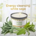 thumbnail image 3 of Magnificent 101 Long Lasting Pure Sage Scented Smudge Candle | 6 Oz - 35 Hour Burn | Paraffin Free Soy Wax Candle with Essential Oils for House Energy Cleansing & Manifestation, 3 of 7