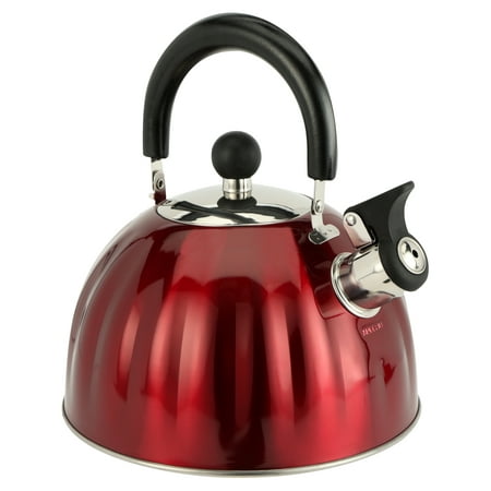 Copco 2.3 qt Valencia Brushed Stainless Steel Tea Kettle, Silver