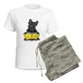 thumbnail image 5 of CafePress - Frenchie Bookworm Women's Light Pajamas - Women's Short Sleeve Print T-Shirt and Pants Light Cotton Pajama Set, 5 of 7