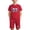 Red, variant on Stamzod Boys Girls Two Piece Outfits Unisex Short Sleeve T Shirt and Shorts Lounge Set 4Th Of July Summer Clothes White B 13 Years