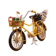 thumbnail image 4 of Casa de muñecas en miniatura con rickshaws de aleación a escala 1:10, decoración de jardín de hadas Amarillo, 4 of 6