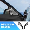 thumbnail image 3 of Ofertas únicas Patrón de fibra de carbono Ventana de puerta delantera Cubierta embellecedora de altavoz de pilar para Honda Civic 11.a generación 1 par, 3 of 7