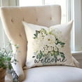 thumbnail image 5 of Spring Pillow Covers 20x20 Inch Greenery Floral Mason Jar Bless This Home Sweet Home Set of 4 Grey Welcome Farmhouse Decorative Throw Pillows Cases Outdoor Decor for Couch Sofa, 5 of 6